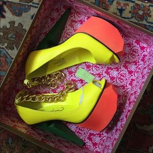 Highlighter Lightening Strike Heels